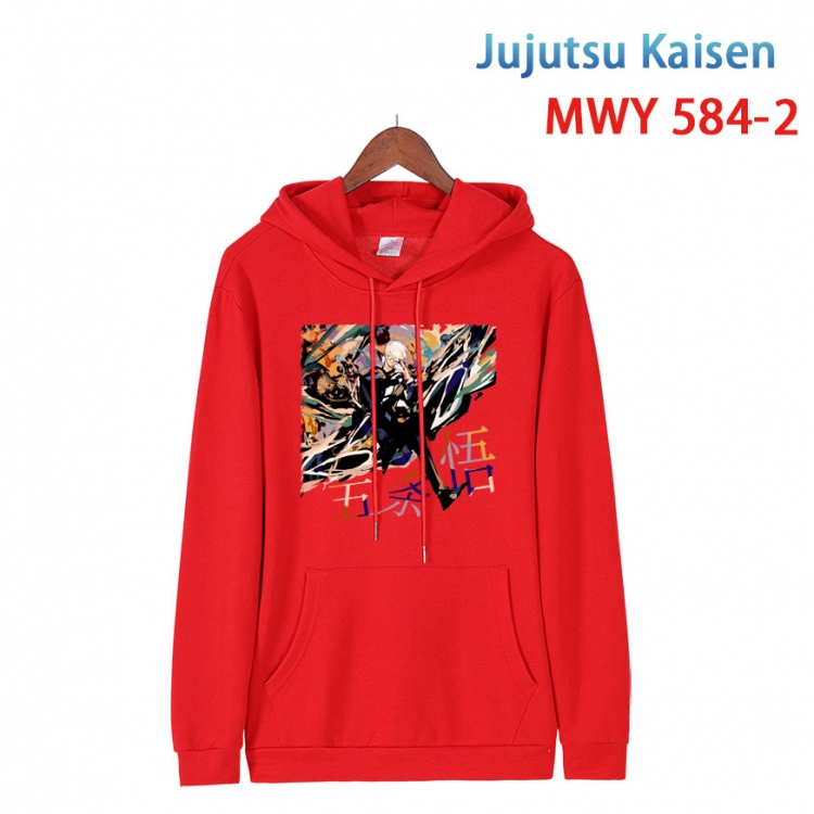 Jujutsu Kaisen Cotton Hooded Patch Pocket Sweatshirt from S to 4XL MWY-584-2