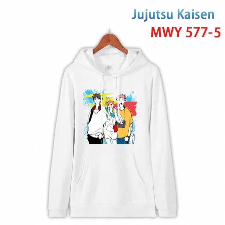 Jujutsu Kaisen Cotton Hooded Patch Pocket Sweatshirt from S to 4XL MWY-577-5