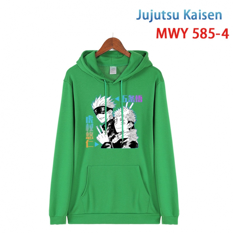 Jujutsu Kaisen Cotton Hooded Patch Pocket Sweatshirt from S to 4XL MWY-585-4