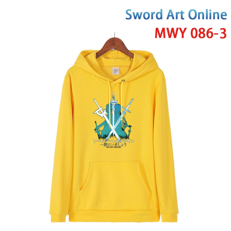 Sword Art Online Cotton Hooded Patch Pocket Sweatshirt from S to 4XL  MWY 086 3