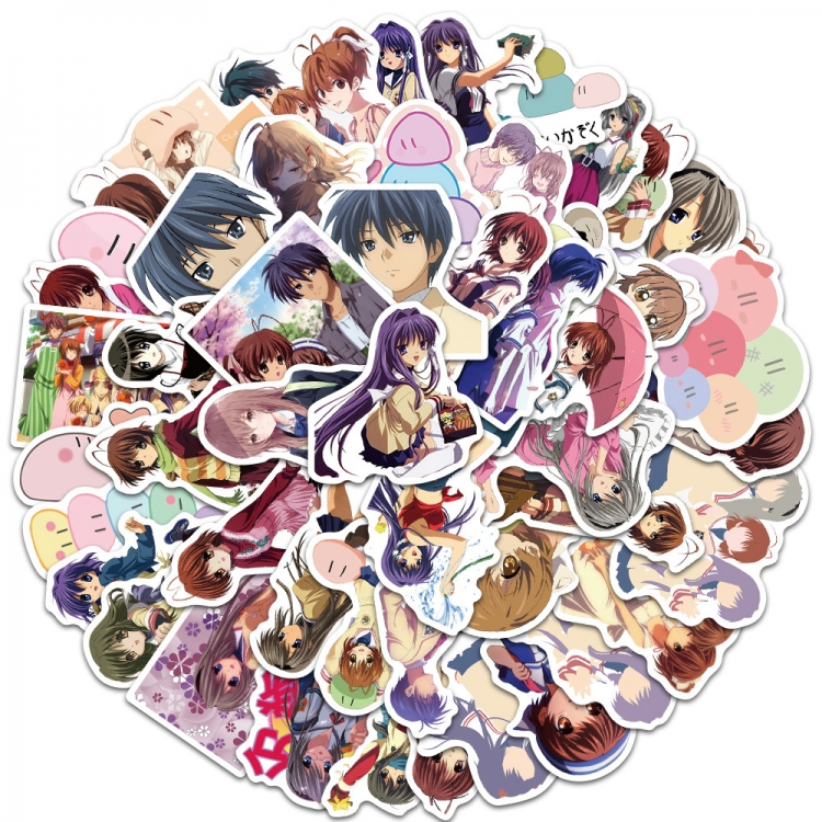 CLANNAD AS Doodle stickers Waterproof stickers a set of 50 price for 5 sets