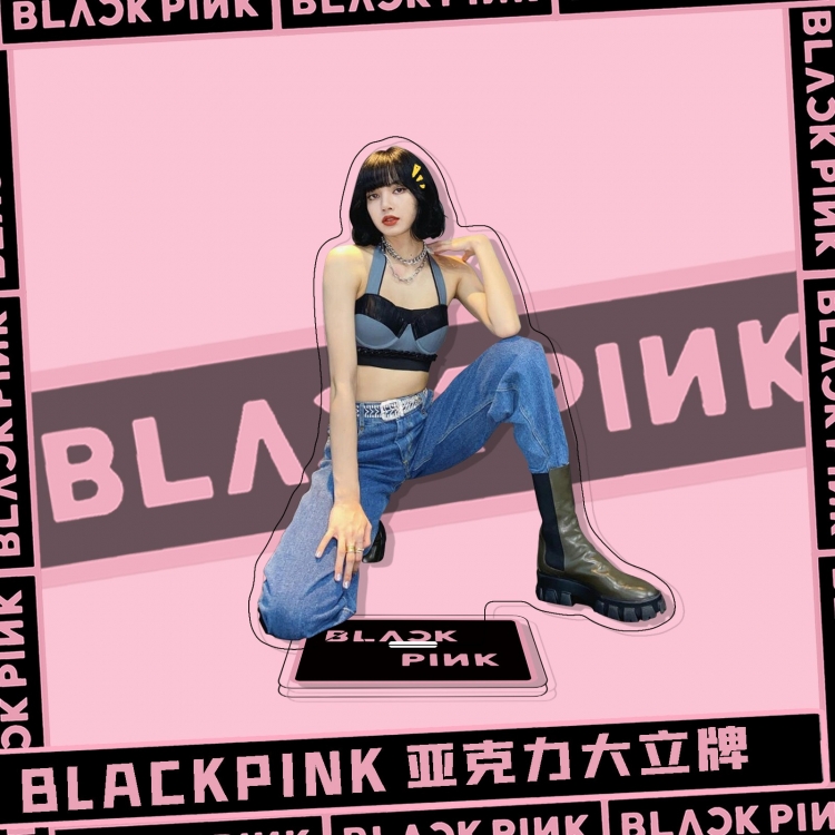 BLACK PINK  Movie star characters acrylic Standing Plates Keychain  51413