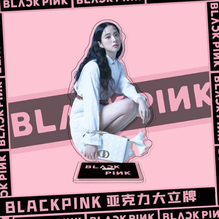 BLACK PINK  Movie star characters acrylic Standing Plates Keychain 51431