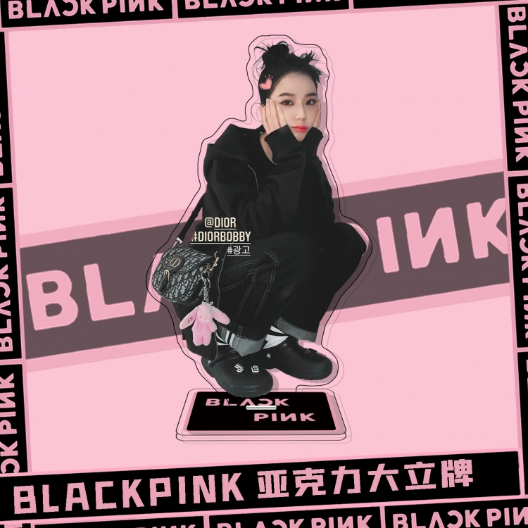 BLACK PINK  Movie star characters acrylic Standing Plates Keychain 51427