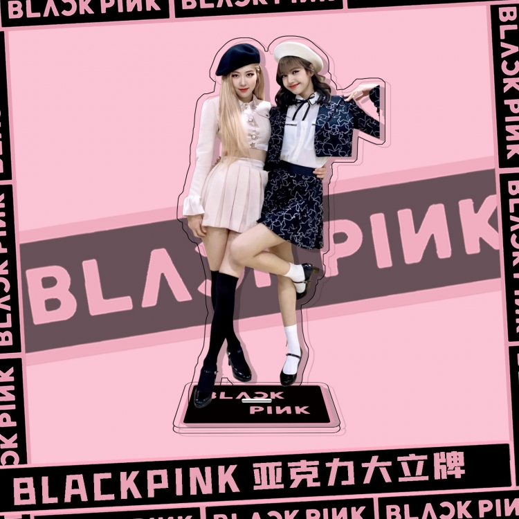BLACK PINK  Movie star characters acrylic Standing Plates Keychain 51442