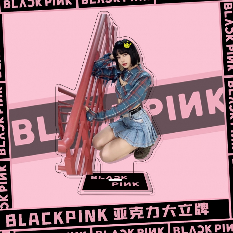 BLACK PINK  Movie star characters acrylic Standing Plates Keychain  51414