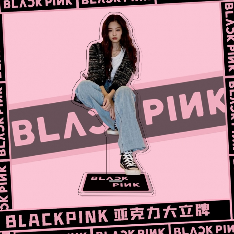 BLACK PINK  Movie star characters acrylic Standing Plates Keychain  51424