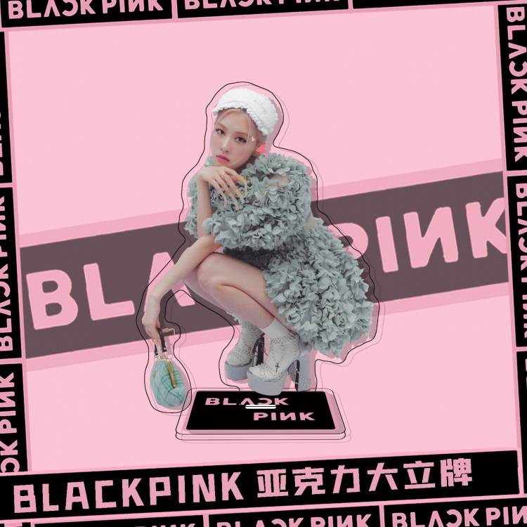 BLACK PINK  Movie star characters acrylic Standing Plates Keychain  51437