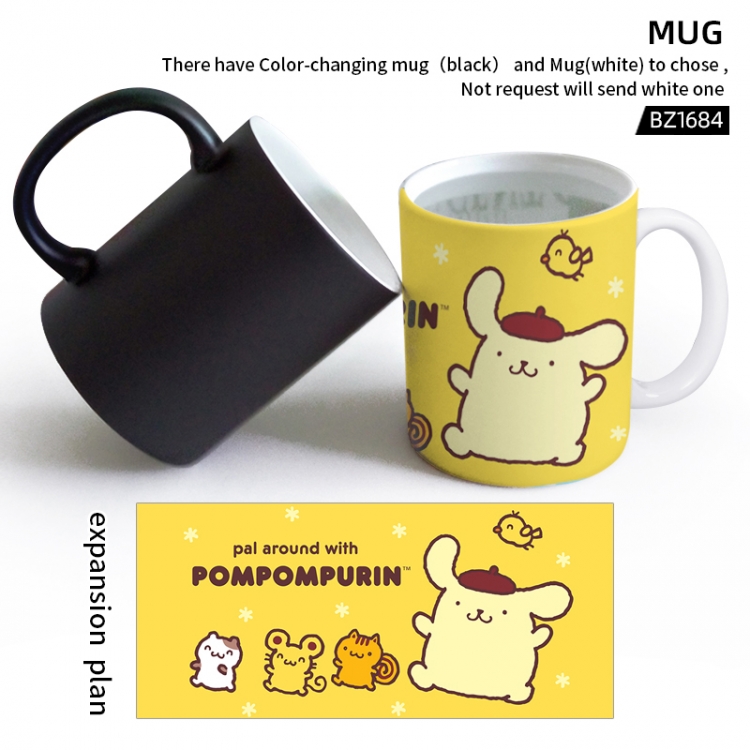 Pudding dog Anime color printing color changing cup can be customized BZ1684