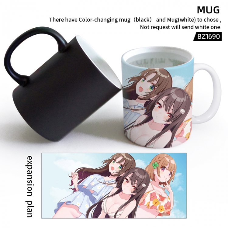 Love comedy that childhood sweethearts will never lose Anime color printing color changing cup can be customized BZ1690