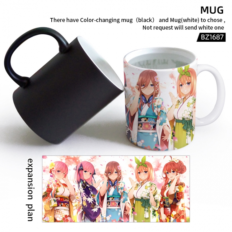 The Quintessential Qunintupiets Anime color printing color changing cup can be customized BZ1687