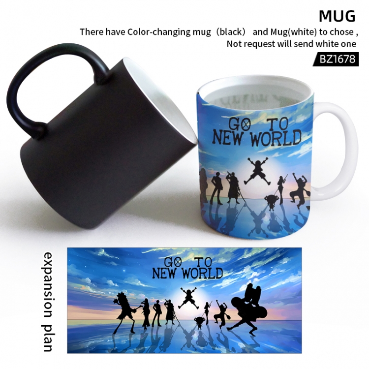 One Piece Anime color printing color changing cup can be customized BZ1678