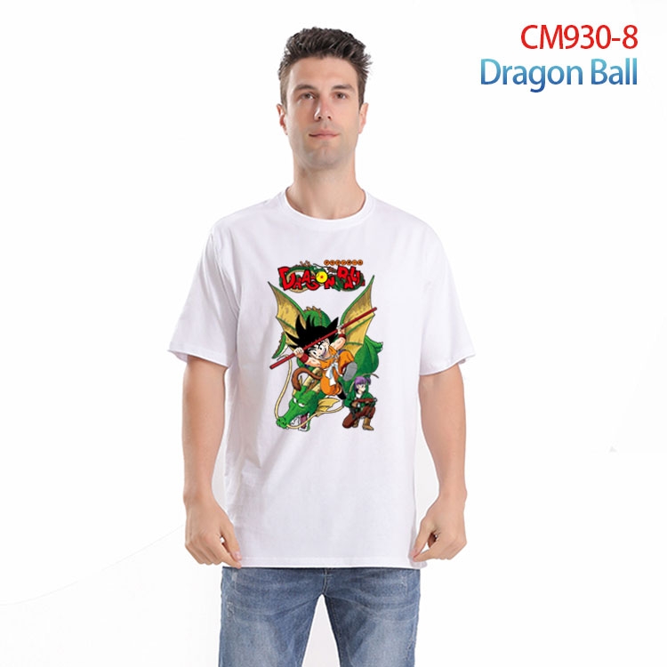 DRAGON BALL Printed short-sleeved cotton T-shirt from S to 4XL CM-930-8