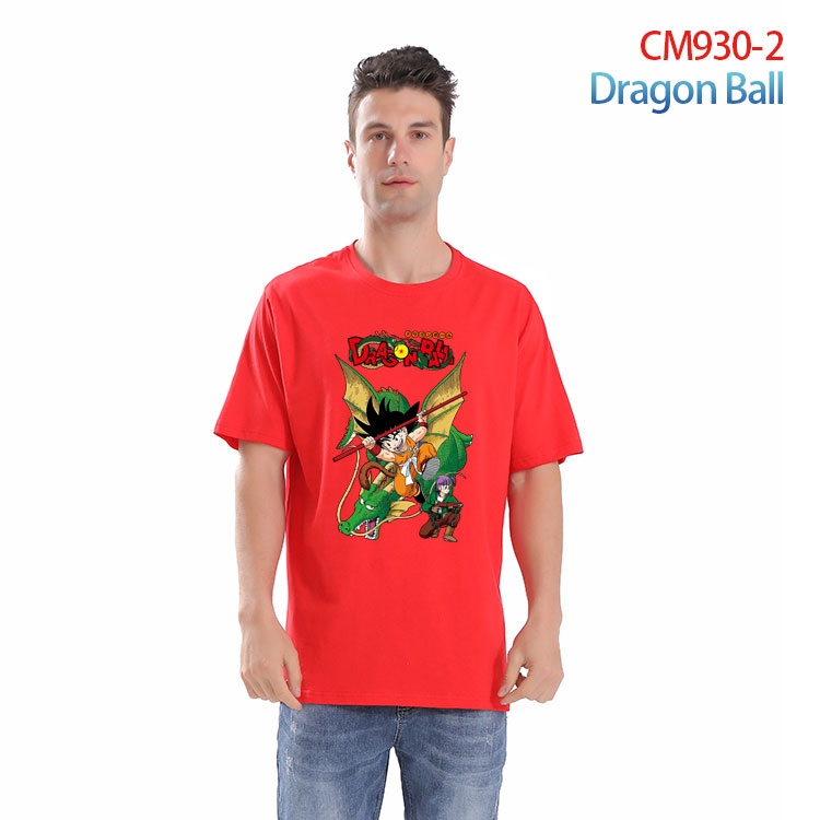 DRAGON BALL Printed short-sleeved cotton T-shirt from S to 4XL  CM-930-2