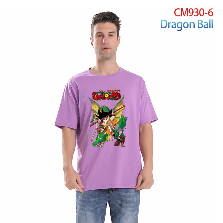 DRAGON BALL Printed short-sleeved cotton T-shirt from S to 4XL CM-930-6