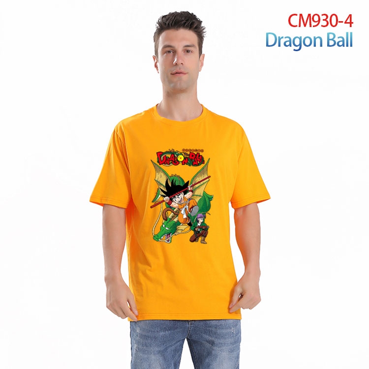 DRAGON BALL Printed short-sleeved cotton T-shirt from S to 4XL CM-930-4