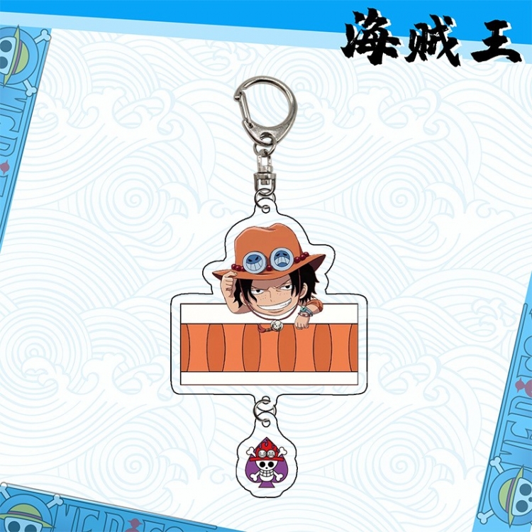 One Piece Anime acrylic Pendant Key Chain  price for 5 pcs 10013