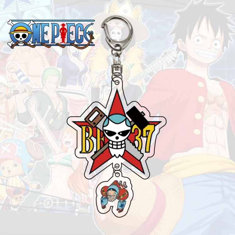 One Piece Anime acrylic Pendant Key Chain  price for 5 pcs  9993
