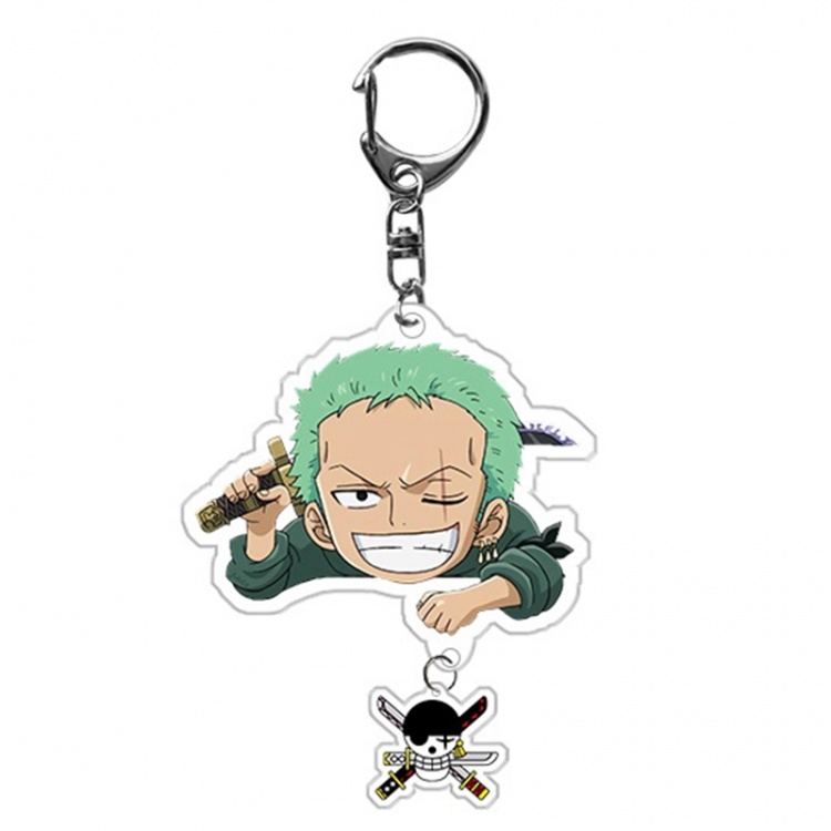 One Piece Anime acrylic Pendant Key Chain  price for 5 pcs 9981
