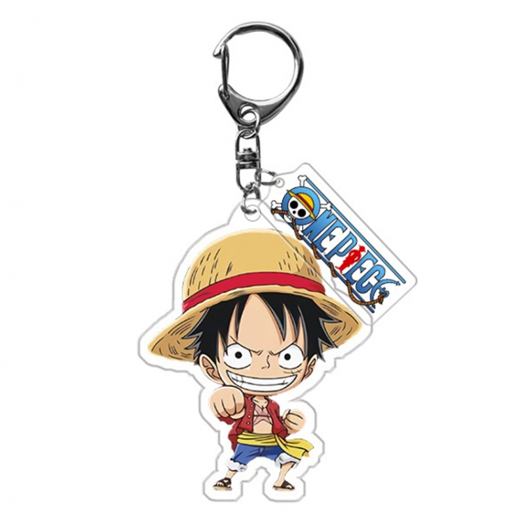 One Piece Anime acrylic Pendant Key Chain  price for 5 pcs 9968