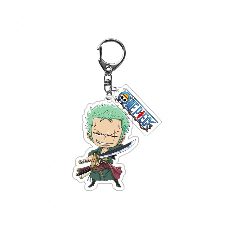 One Piece Anime acrylic Pendant Key Chain  price for 5 pcs 9969