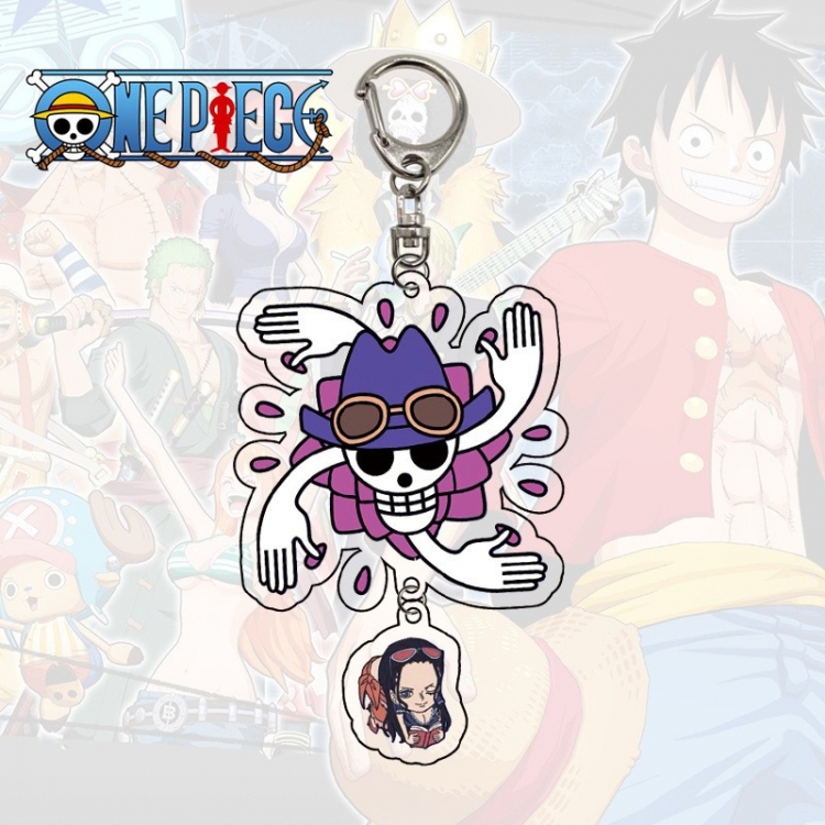 One Piece Anime acrylic Pendant Key Chain  price for 5 pcs  9992