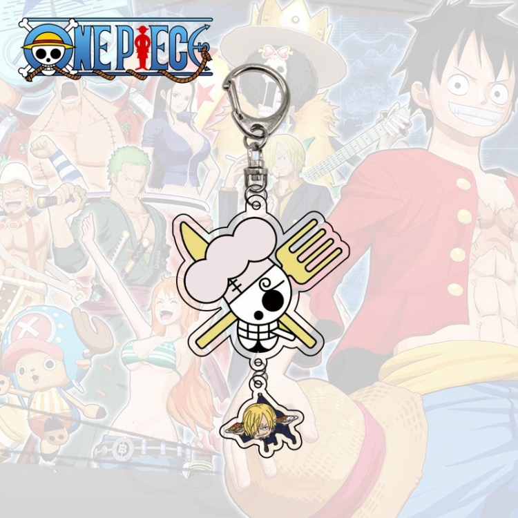 One Piece Anime acrylic Pendant Key Chain  price for 5 pcs 9988