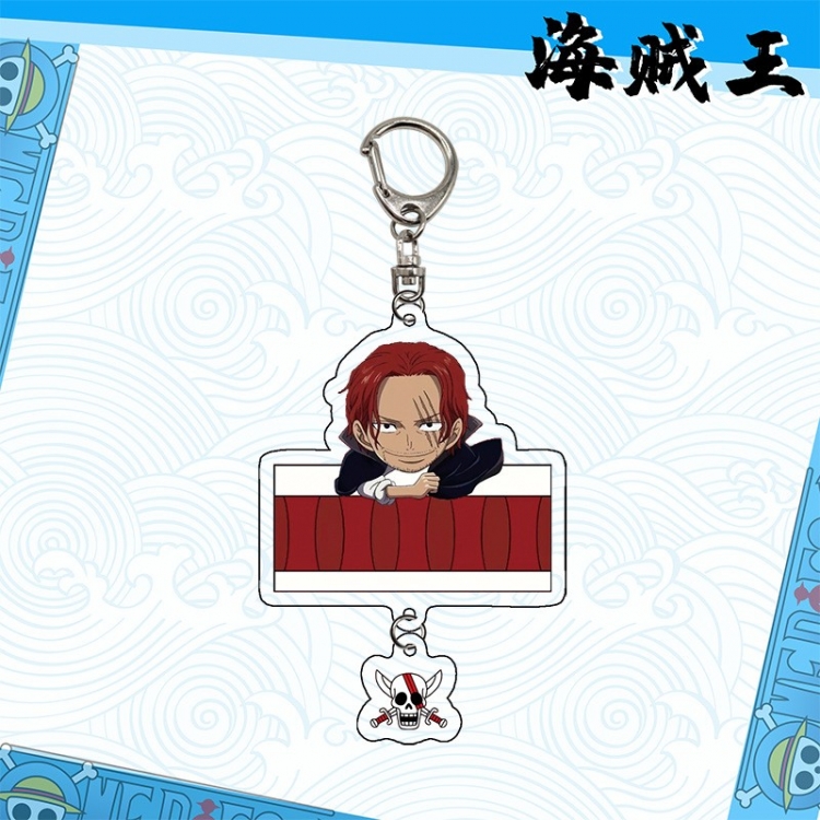 One Piece Anime acrylic Pendant Key Chain  price for 5 pcs 10008