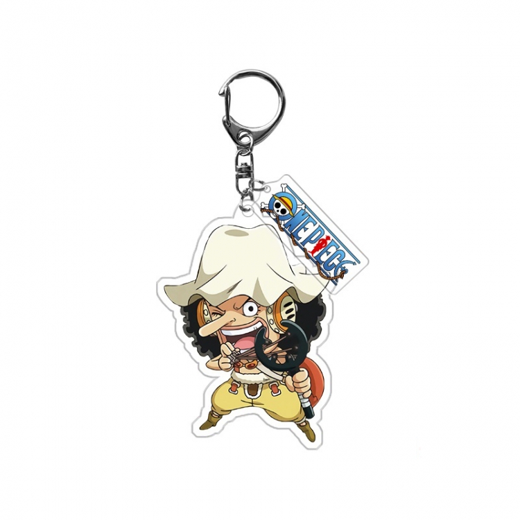 One Piece Anime acrylic Pendant Key Chain  price for 5 pcs 9971