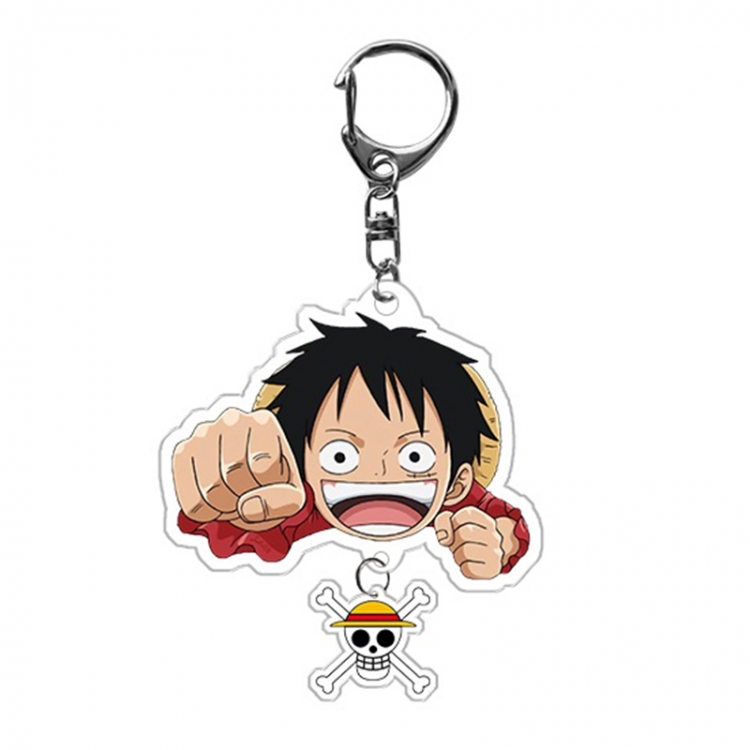 One Piece Anime acrylic Pendant Key Chain  price for 5 pcs  9982