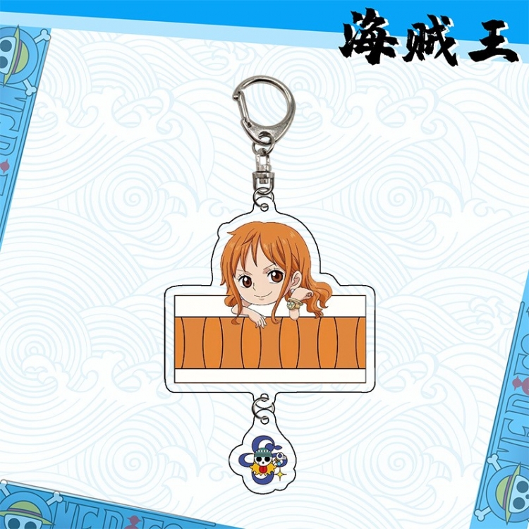 One Piece Anime acrylic Pendant Key Chain  price for 5 pcs 10009