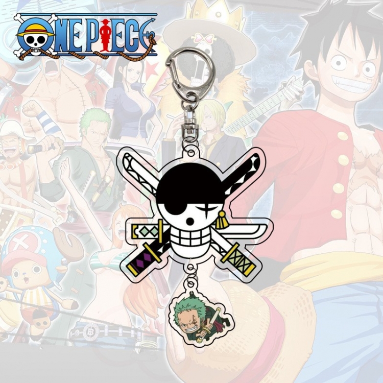 One Piece Anime acrylic Pendant Key Chain  price for 5 pcs 9987