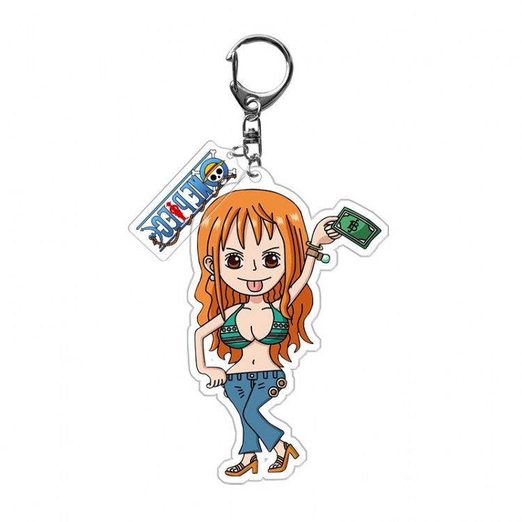 One Piece Anime acrylic Pendant Key Chain  price for 5 pcs  9973