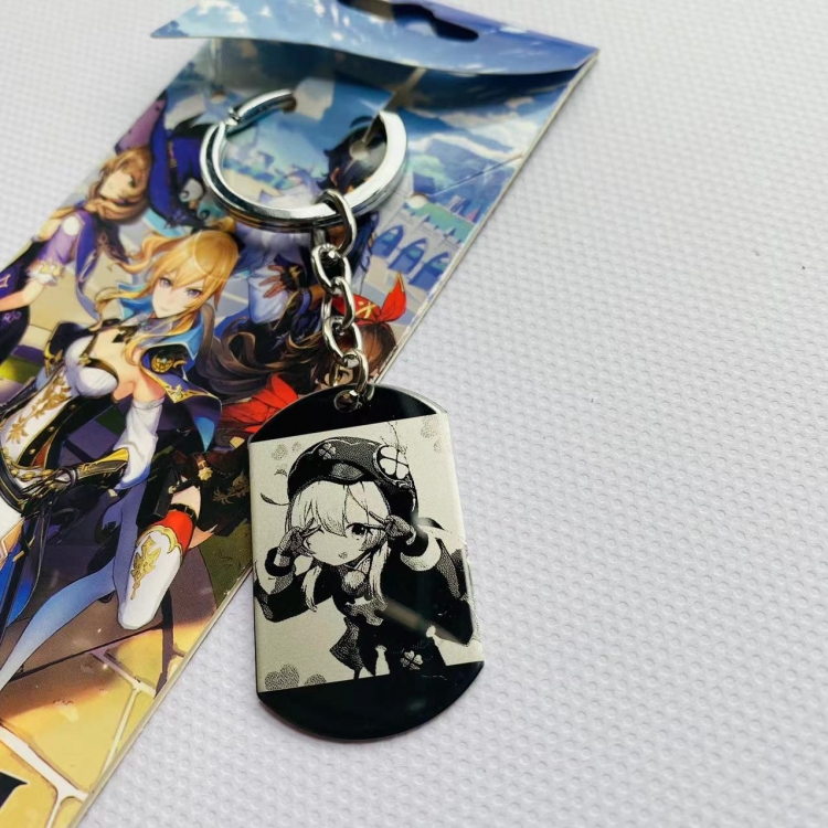 Genshin Impact  Cartoon military brand keychain pendant 339 price for 5 pcs