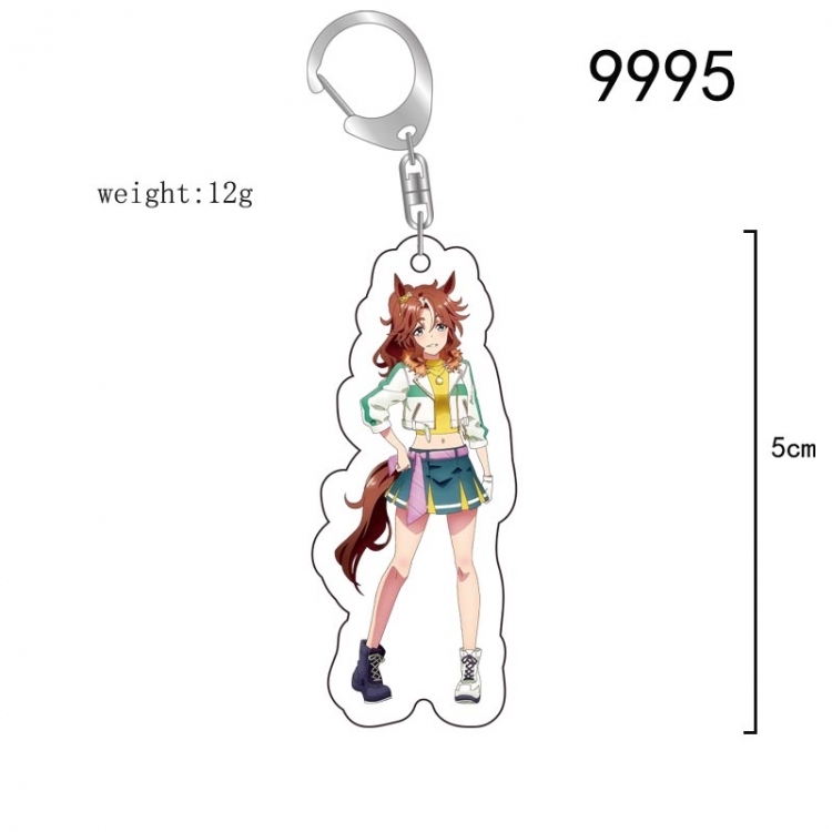 Pretty Derby Anime acrylic Key Chain  price for 5 pcs 9995