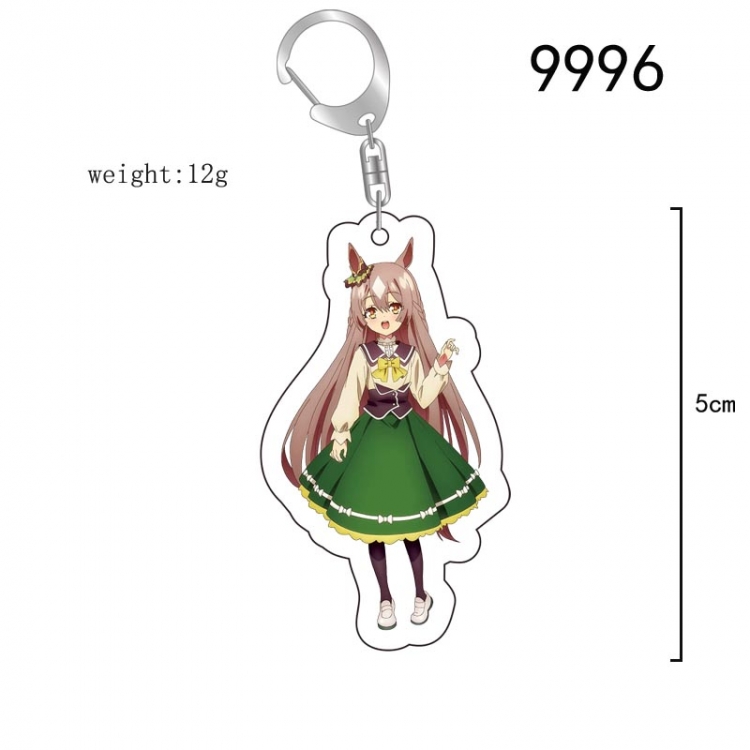 Pretty Derby Anime acrylic Key Chain  price for 5 pcs 9996