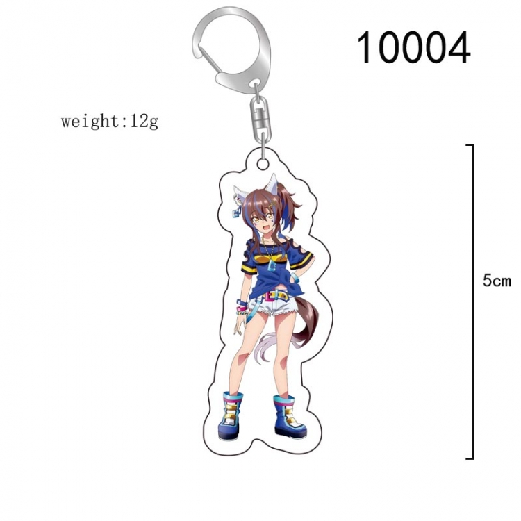 Pretty Derby Anime acrylic Key Chain  price for 5 pcs 10004