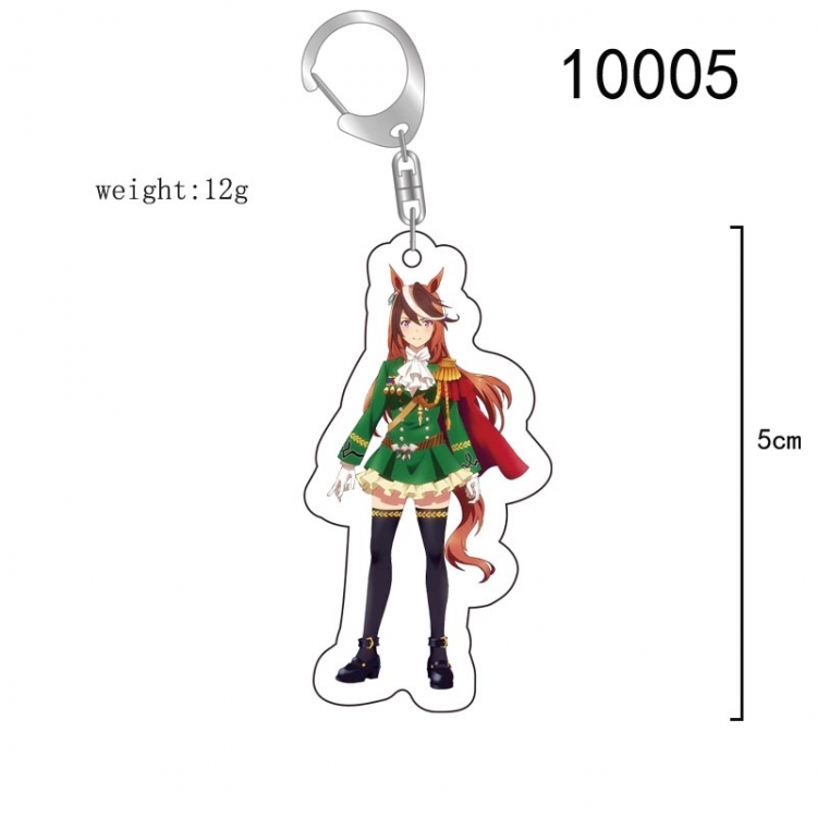 Pretty Derby Anime acrylic Key Chain  price for 5 pcs 10005