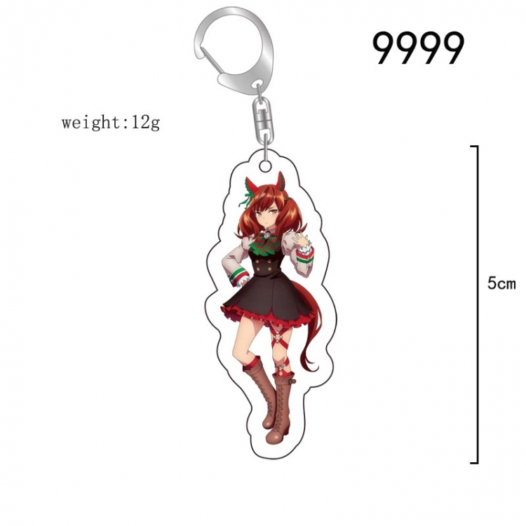 Pretty Derby Anime acrylic Key Chain  price for 5 pcs 9999