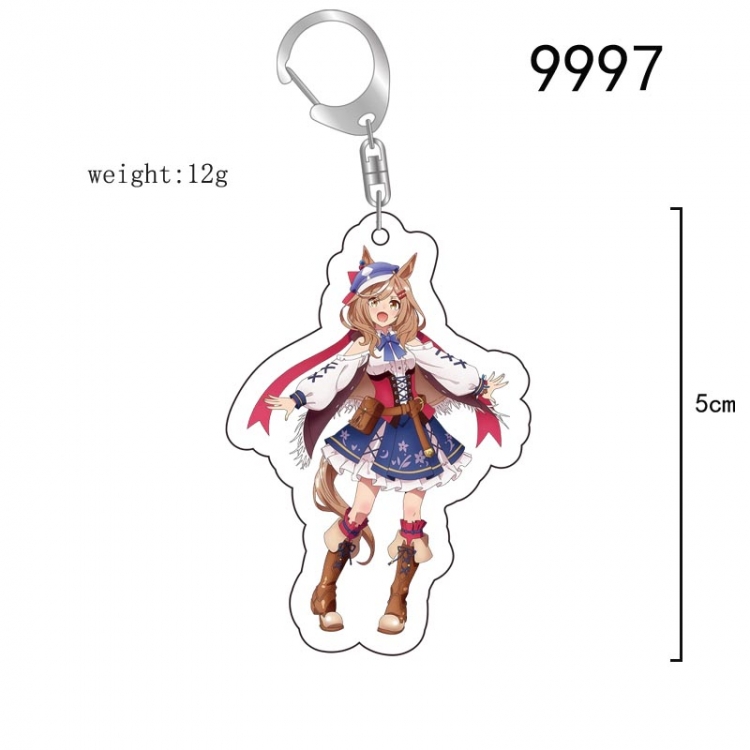 Pretty Derby Anime acrylic Key Chain  price for 5 pcs 9997