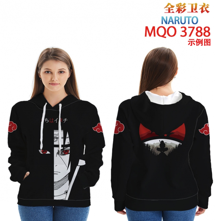 Naruto Full Color Patch pocket Sweatshirt Hoodie  from XXS to 4XL MQO 3788