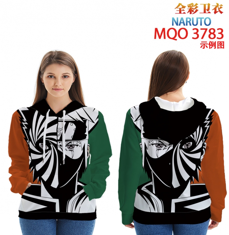 Naruto Full Color Patch pocket Sweatshirt Hoodie  from XXS to 4XL  MQO 3783