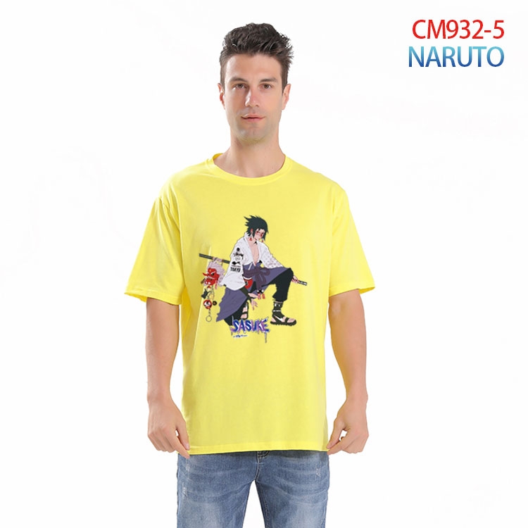 Naruto Printed short-sleeved cotton T-shirt from S to 4XL  CM-932-5