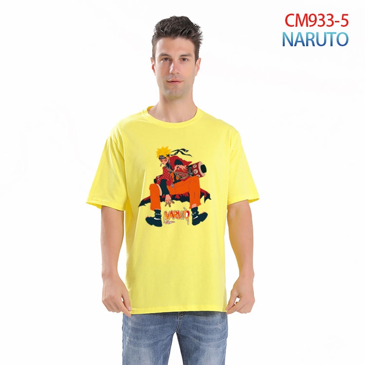 Naruto Printed short-sleeved cotton T-shirt from S to 4XL  CM-933-5