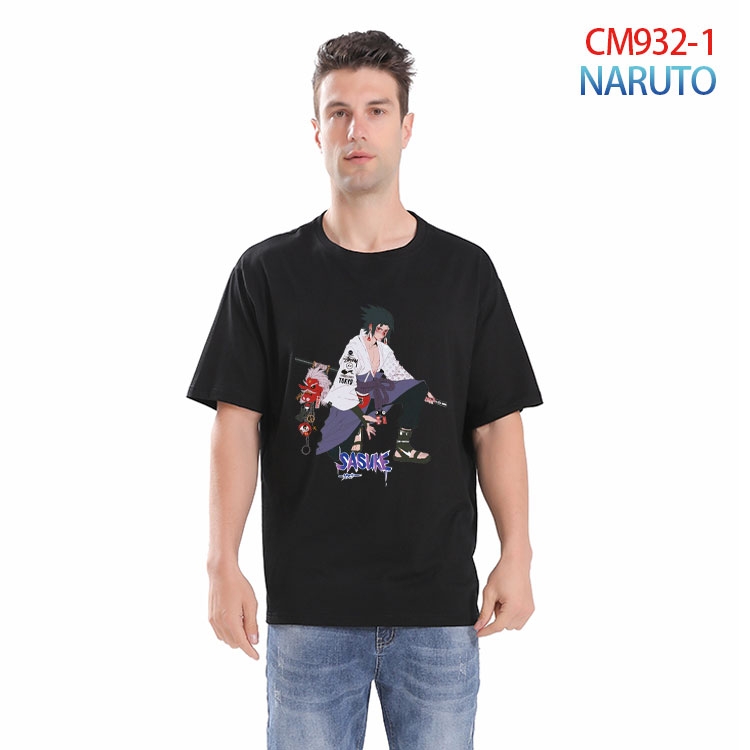 Naruto Printed short-sleeved cotton T-shirt from S to 4XL CM-932-1