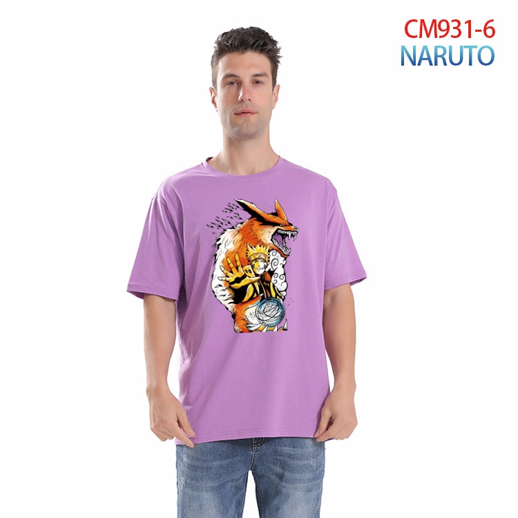 Naruto Printed short-sleeved cotton T-shirt from S to 4XL  CM-931-6