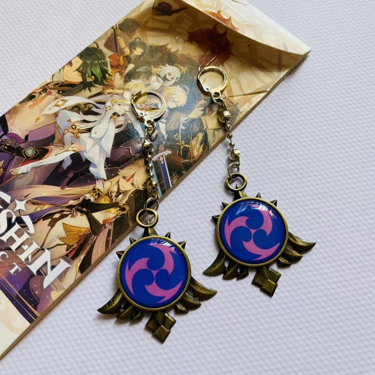 Genshin Impact Anime peripheral earrings pendant jewelry 17