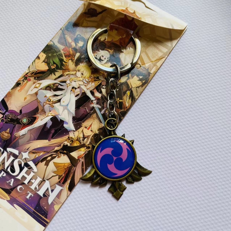 Genshin Impact  Animation metal keychain pendant  726 price for 5 pcs