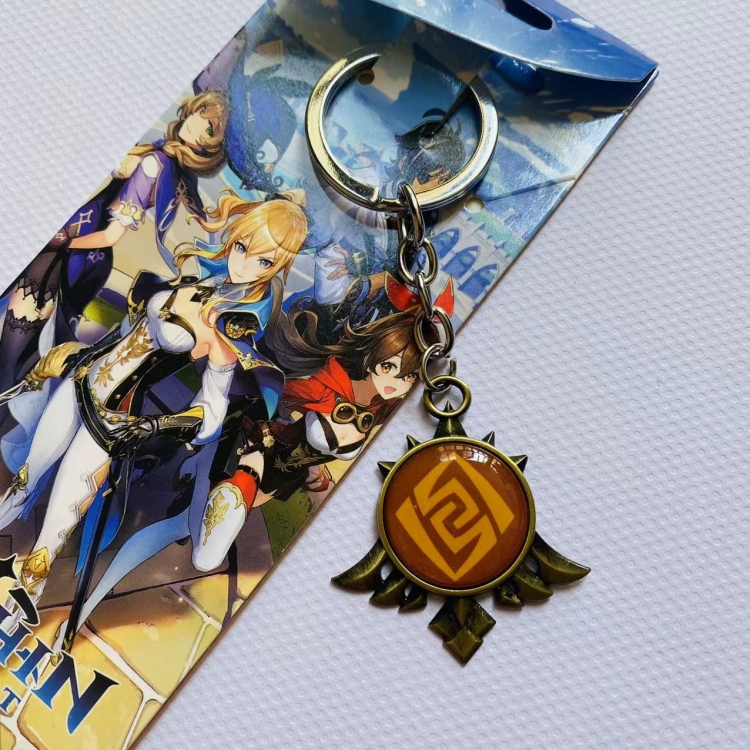 Genshin Impact  Animation metal keychain pendant 755 price for 5 pcs