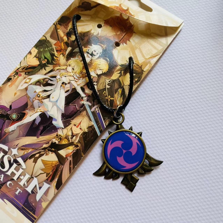 Genshin Impact Anime surrounding metal necklace pendant price for 5 pcs 659